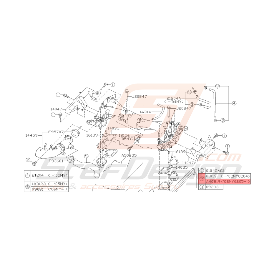 Boulon Origine Subaru WRX STI Boulon Origine Subaru WRX STI