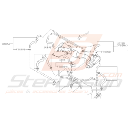 Schéma Durite et Valve PCV Origine Subaru WRX et STI 01 - 05