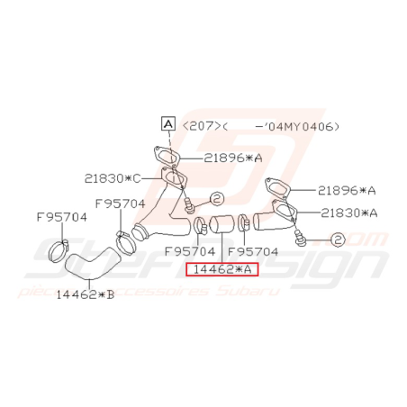 Durite Origine Subaru STI