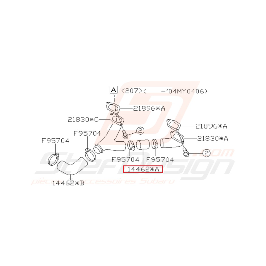 Durite Origine Subaru STI