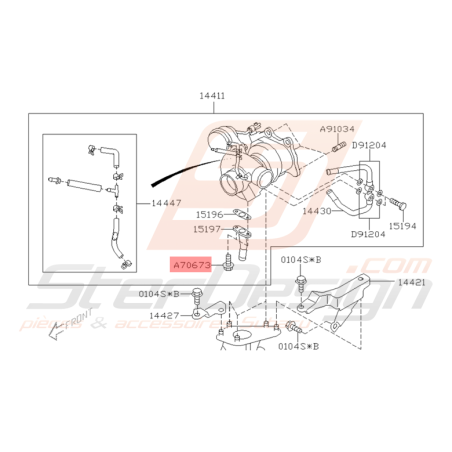 Boulon Origine Subaru WRX