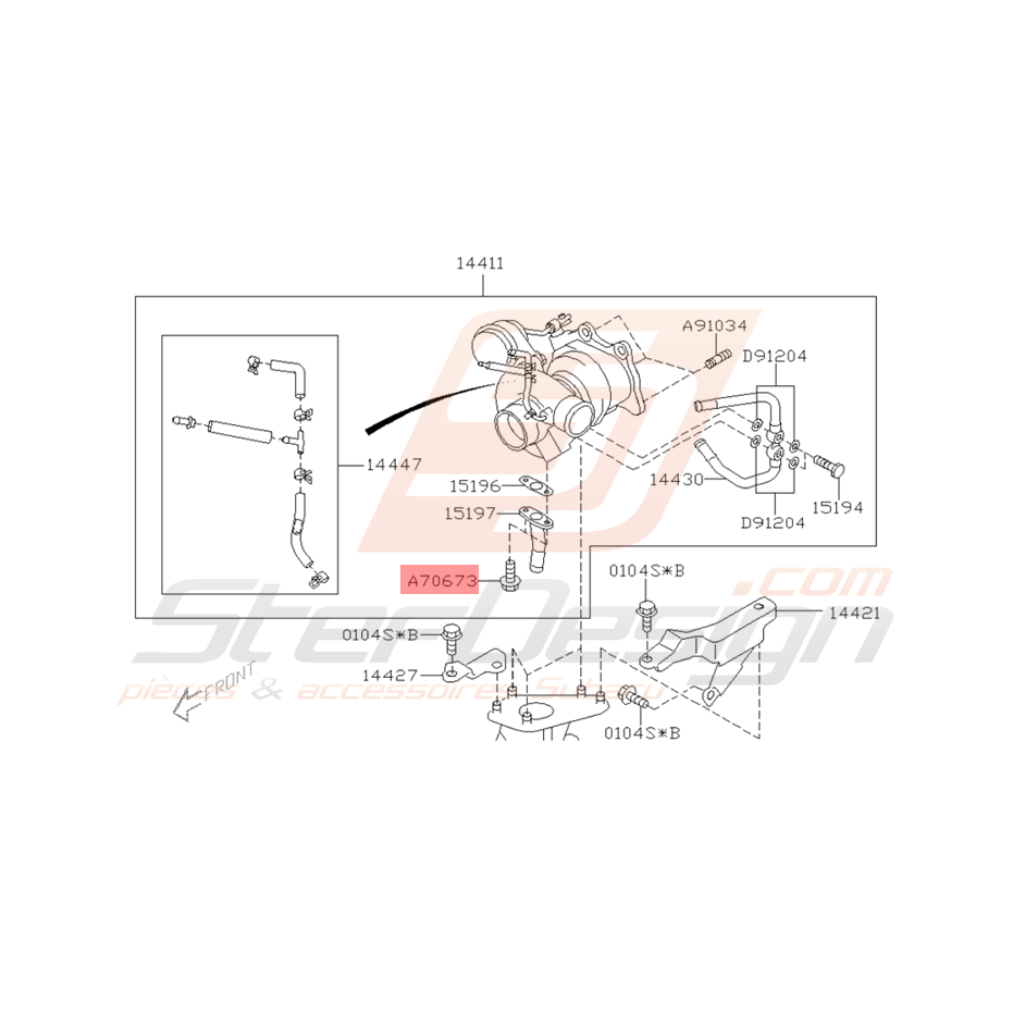 Boulon Origine Subaru WRX