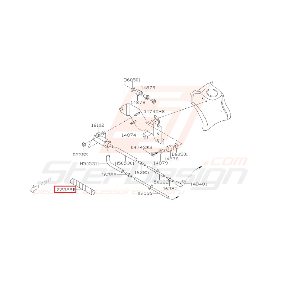 Protecteur tuyau Origine Subaru WRX/STI