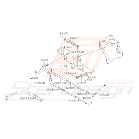 Schéma de solénoïde Origine Subaru WRX/STI 2004-2005