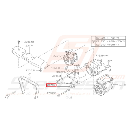 Support Origine Subaru STI / WRX 