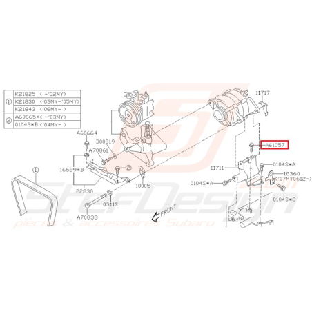 Boulon Origine Subaru WRX