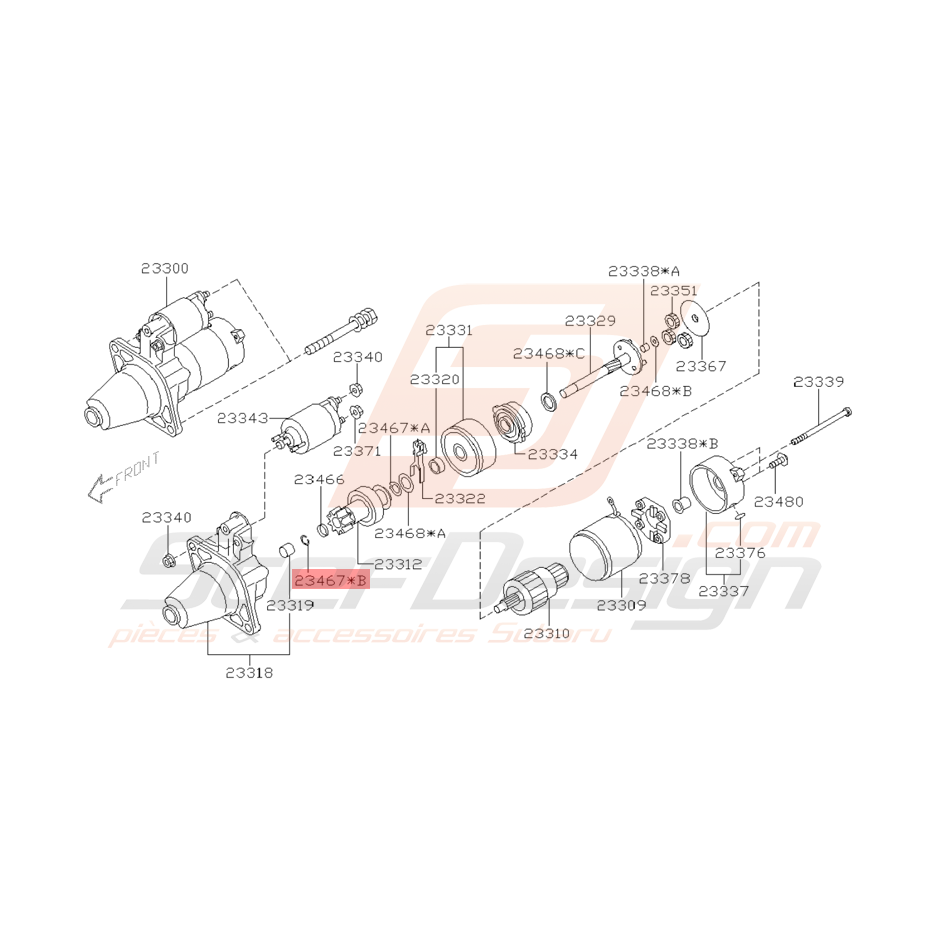 Anneau de Retenue Origine Subaru WRX et STI 2001 - 2005
