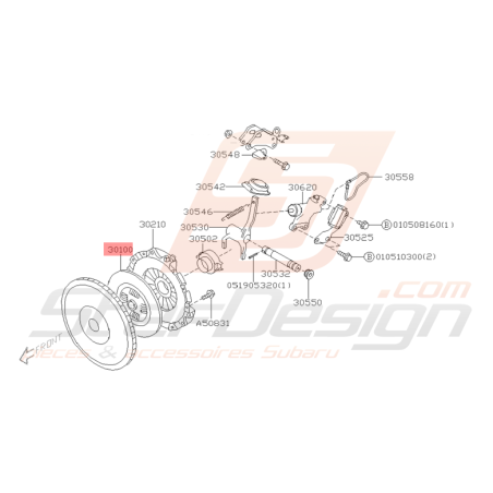 Disque d'Embrayage Origine Subaru STI 2005