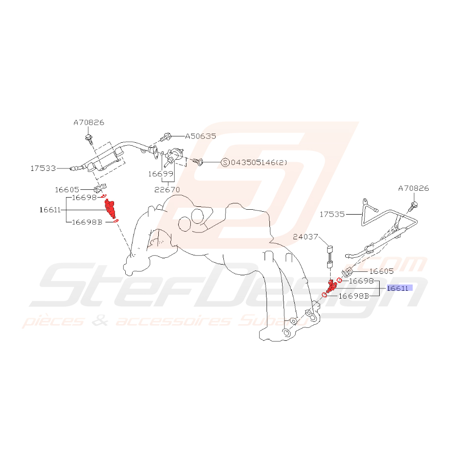Injecteur pour subaru Legacy 1999 Injecteur pour subaru Legacy 1999