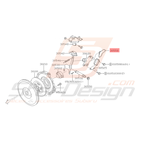 Durite Embrayage Origine Subaru STI 2001 - 2005