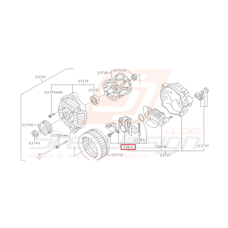 Régulateur d'alternateur Origine Subaru STI 2003-2005