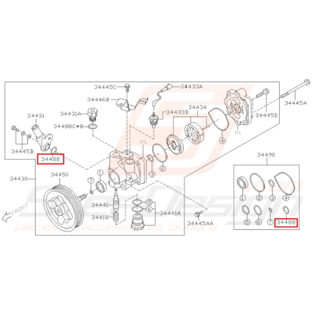 Joint torique Origine Subaru WRX/STI 2001-2002