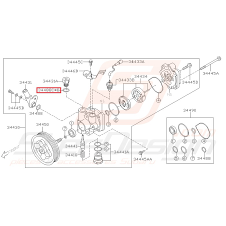 Joint torique Origine Subaru WRX STI