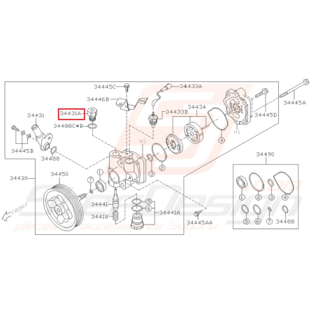 Connecteur de pompe de DA Origine Subaru WRX STI