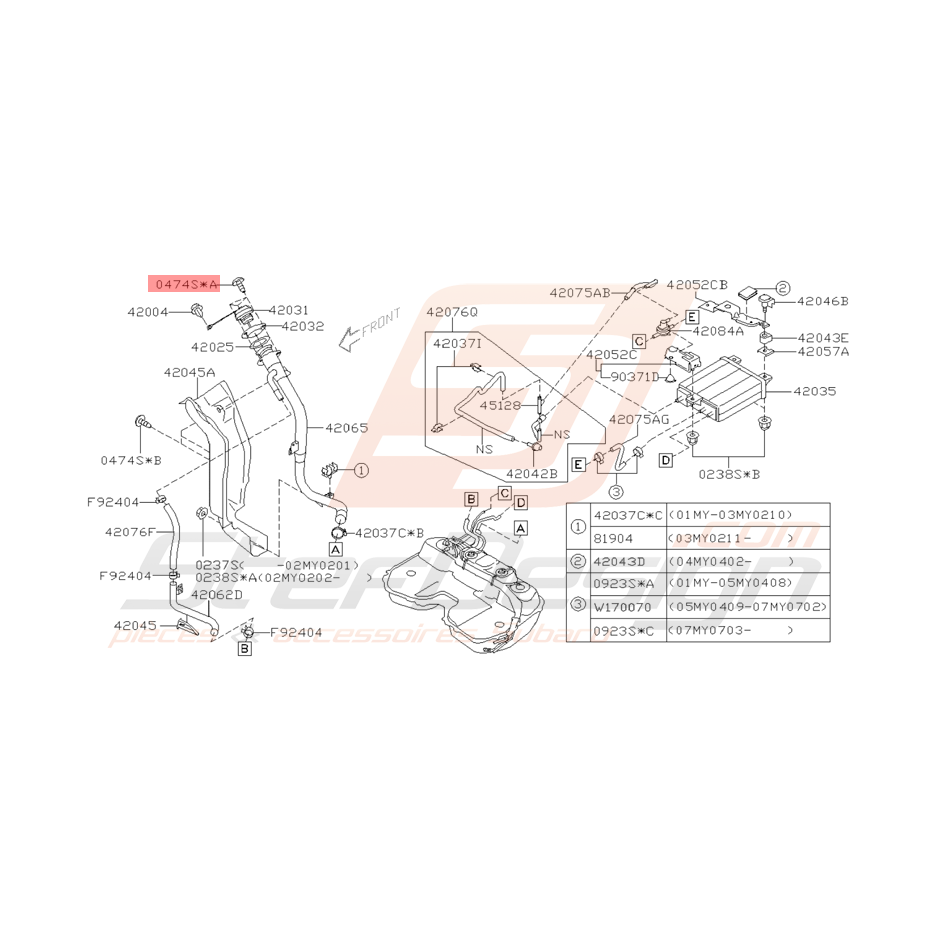Vis Origine Subaru WRX STI