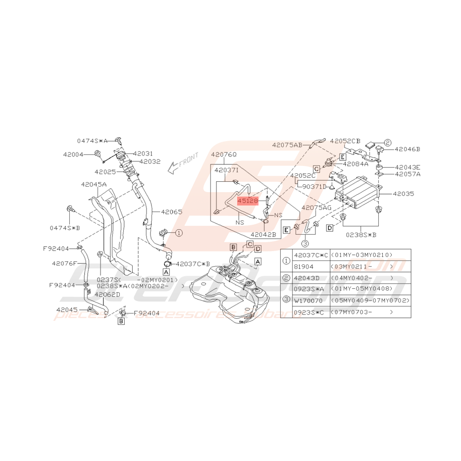 Connecteur de Vidange Origine Subaru WRX STI 2001 - 2005 Connecteur de Vidange Origine Subaru WRX STI 2001 - 2005