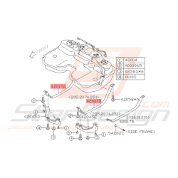 Bande Support Réservoir de Carburant Origine Subaru WRX 18/03/03 -  05