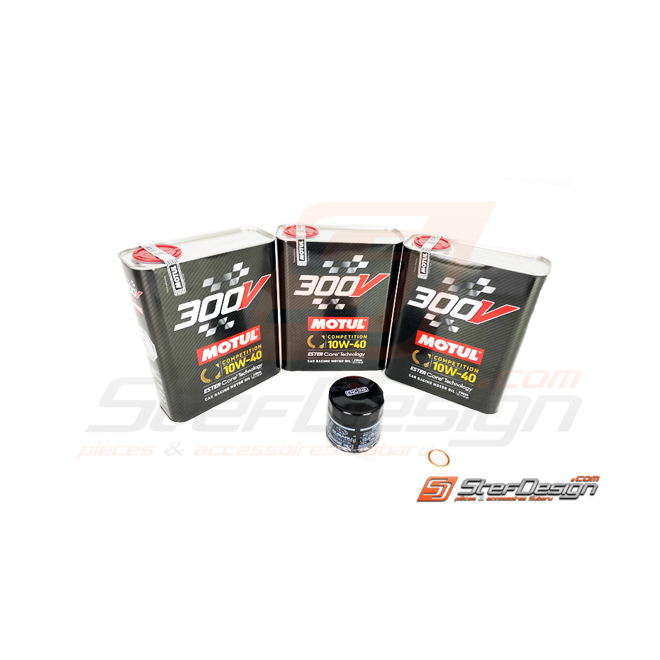 Pack vidange MOTUL 10w40 Compétition 6L Pack vidange MOTUL 10w40 Compétition 6L