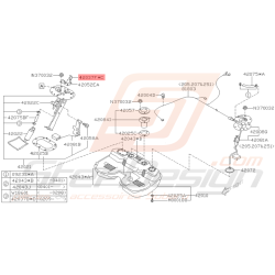 Attache de Puit de Jauge Origine Subaru WRX STI 2001 - 2005