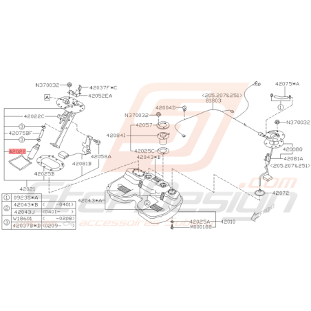 Pompe à Essence Origine Subaru WRX et STI 2001 - 2005