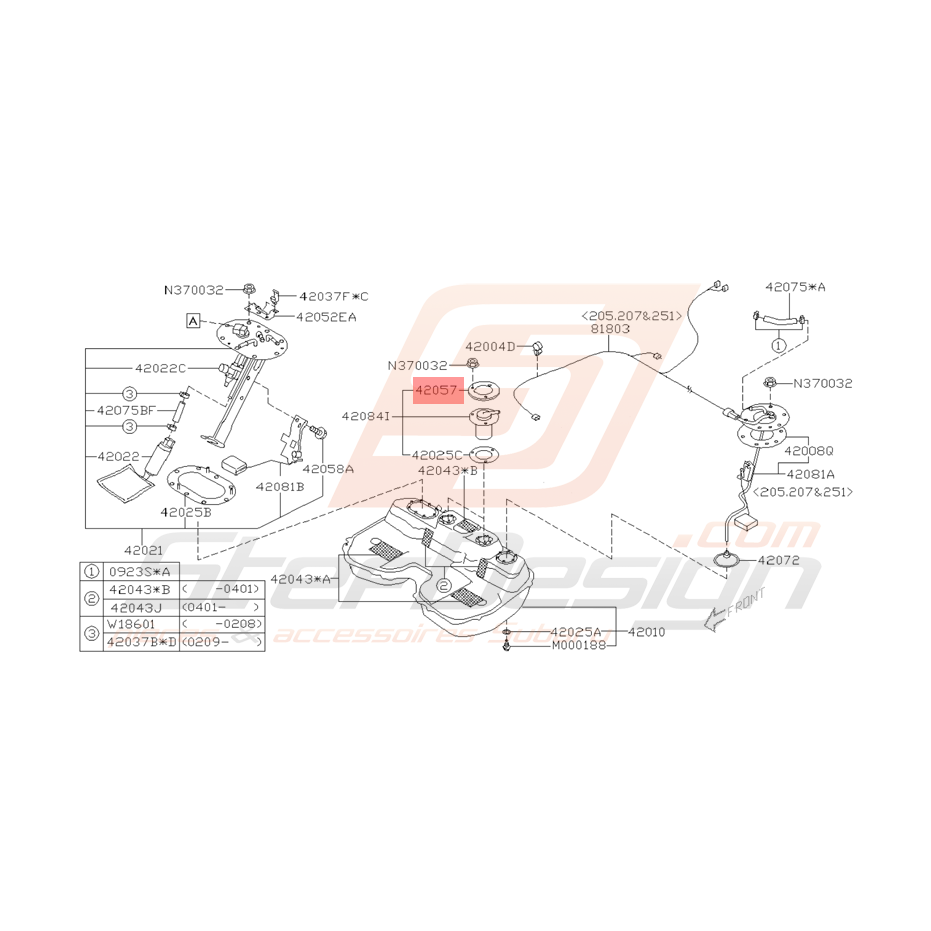 Plaque de Soupape Origine Subaru WRX et STI 2001 - 2005