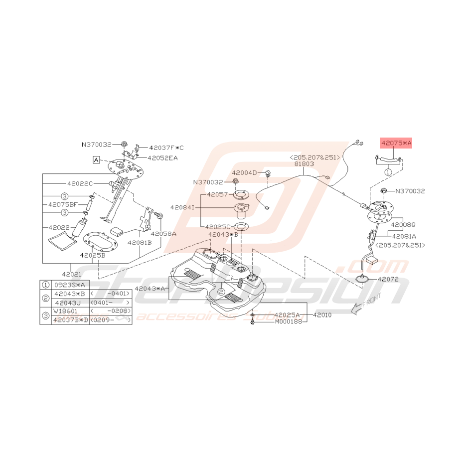 Flexible d'Evaporateur Origine Subaru WRX et STI 2001 - 2005 Flexible d'Evaporateur Origine Subaru WRX et STI 2001 - 2005