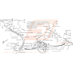 Schéma Tuyauterie de Carburant Origine Subaru 2001 - 2005