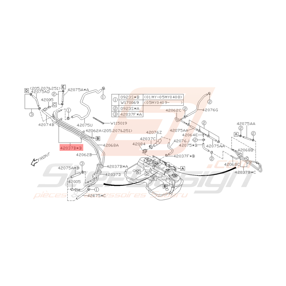 Attache Durite Origine Subaru WRX et STI 2001 - 2005 Attache Durite Origine Subaru WRX et STI 2001 - 2005