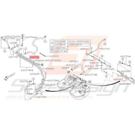 Durite de Purge Origine Subaru WRX et STI 2001 - 2005