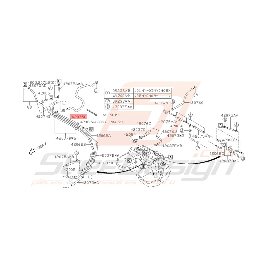 Durite de Purge Origine Subaru WRX et STI 2001 - 2005 Durite de Purge Origine Subaru WRX et STI 2001 - 2005