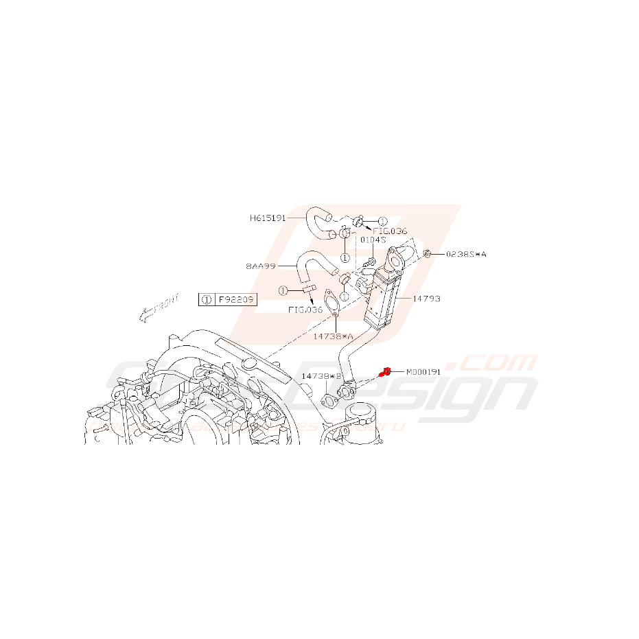Vis de refroidisseur EGR pour subaru diesel 2009 Vis de refroidisseur EGR pour subaru diesel 2009
