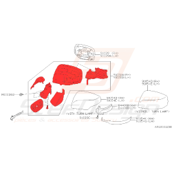 Rétroviseur pour subaru XV EJ20Z 2016