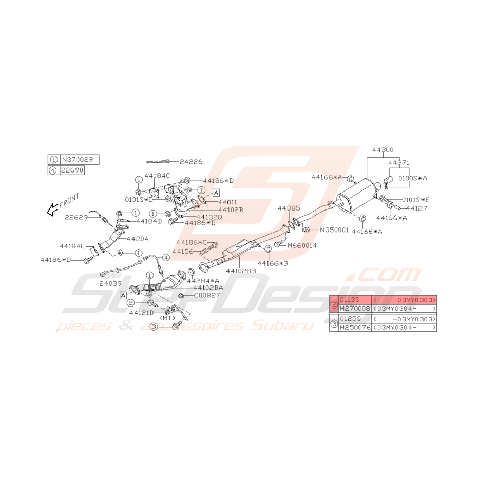 Vis Origine Subaru WRX