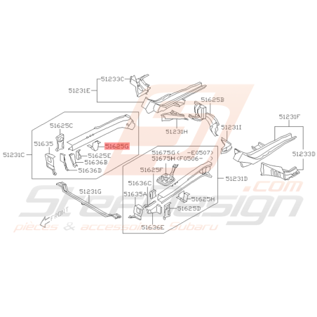 Support Sous Cadre Origine Subaru WRX STI 2001 - 2005