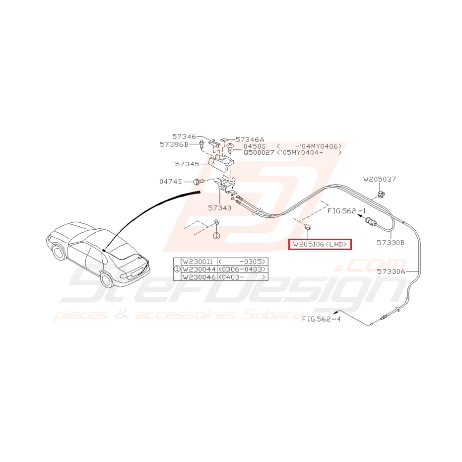 Clips Origine Subaru WRX/STI Clips Origine Subaru WRX/STI