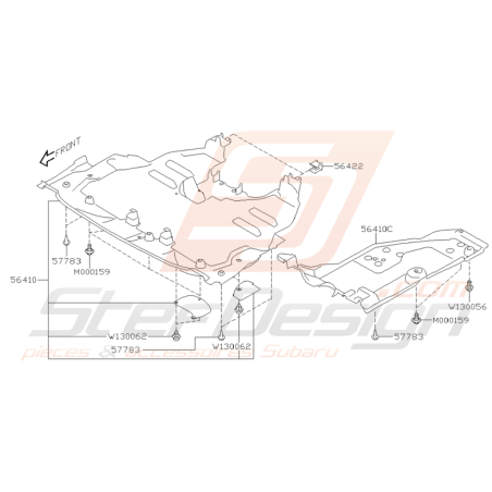 Carter Sous Moteur Origine Subaru WRX STI 2001 - 2002