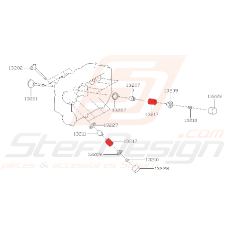 Ressort de soupape pour subaru STI 2008-2020