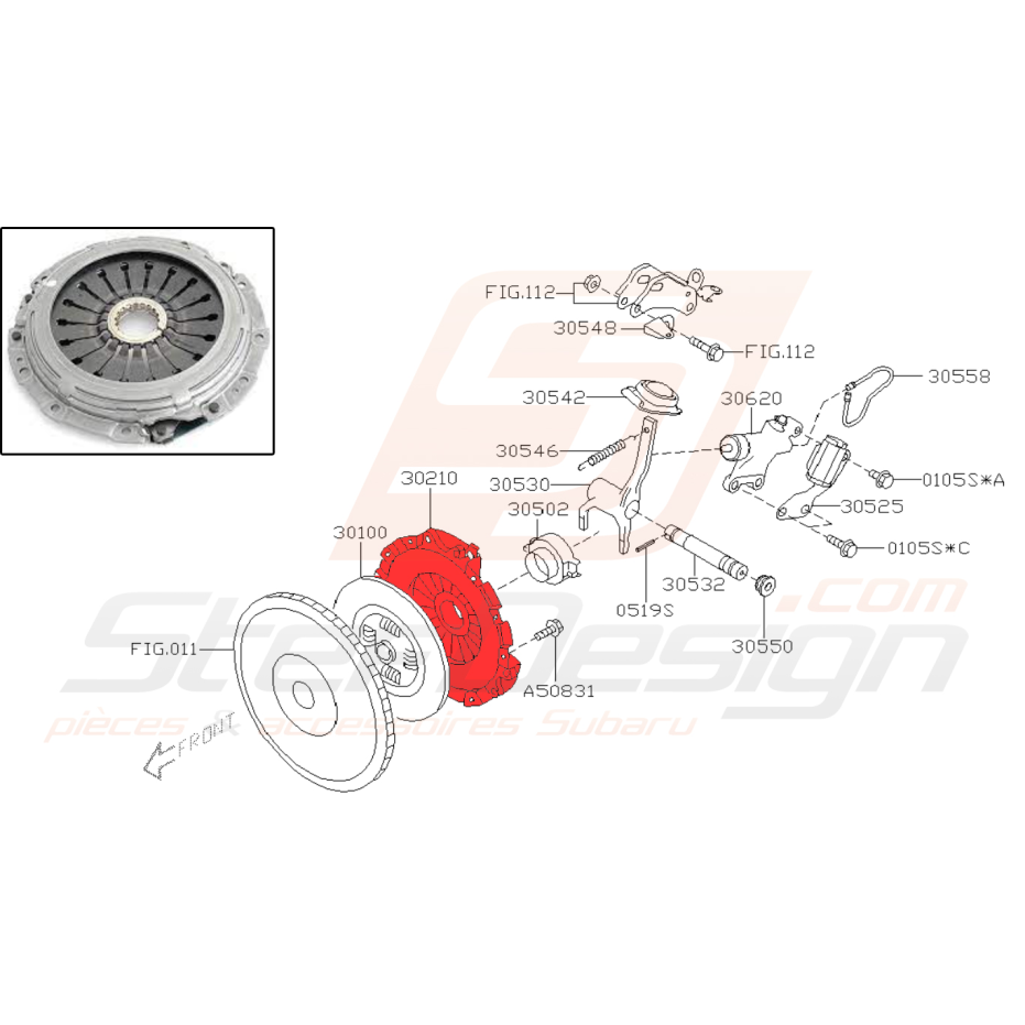 Mecanisme pour subaru Legacy 3.0l D Mecanisme pour subaru Legacy 3.0l D