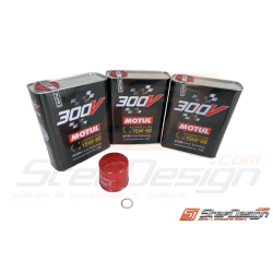 Pack vidange MOTUL 15W50 avec filtre RCM