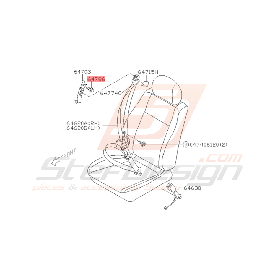 Boulon Origine Subaru WRX STI