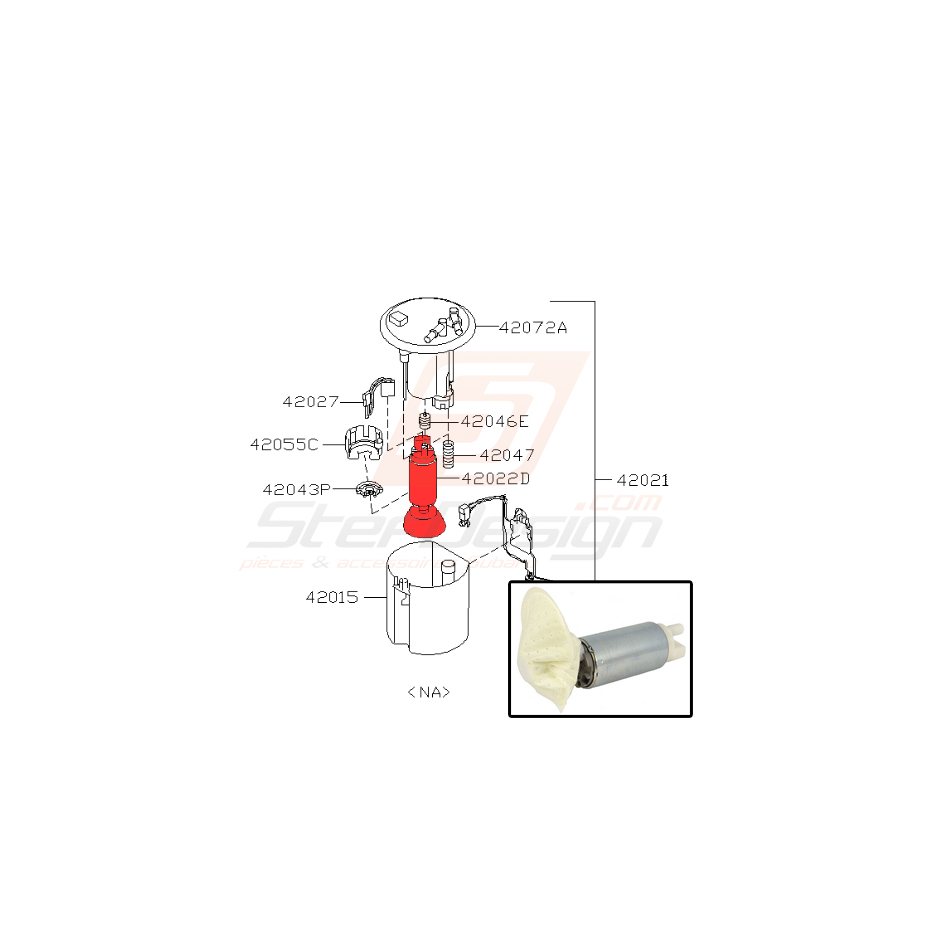 Pompe à essence origine pour subaru Forester SH5 2008