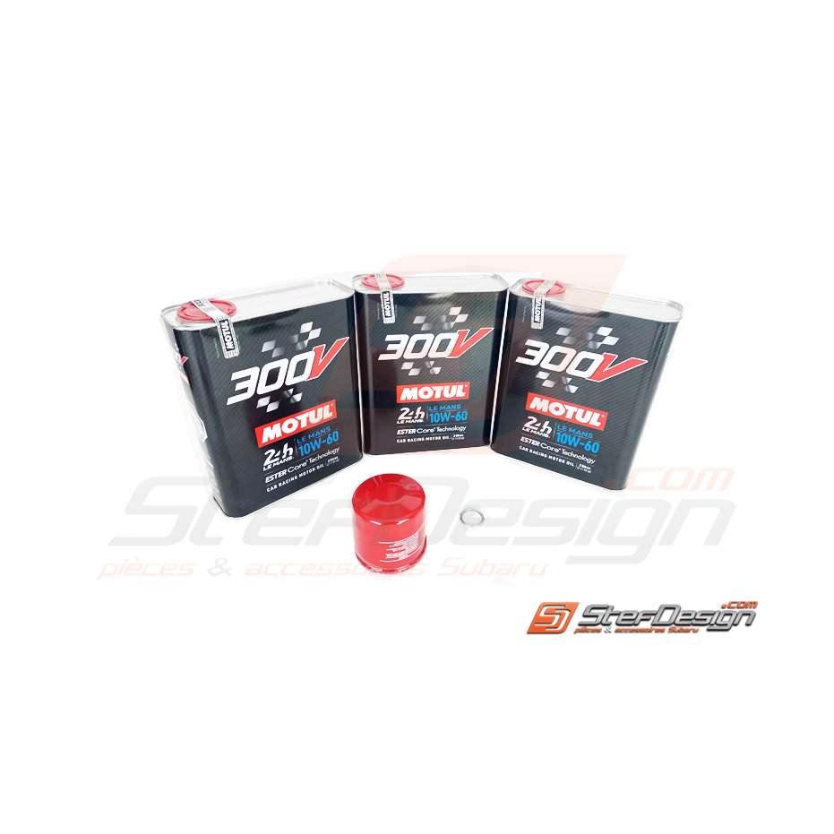 Pack vidange MOTUL 10W60 le mans 6L avec filtre RCM