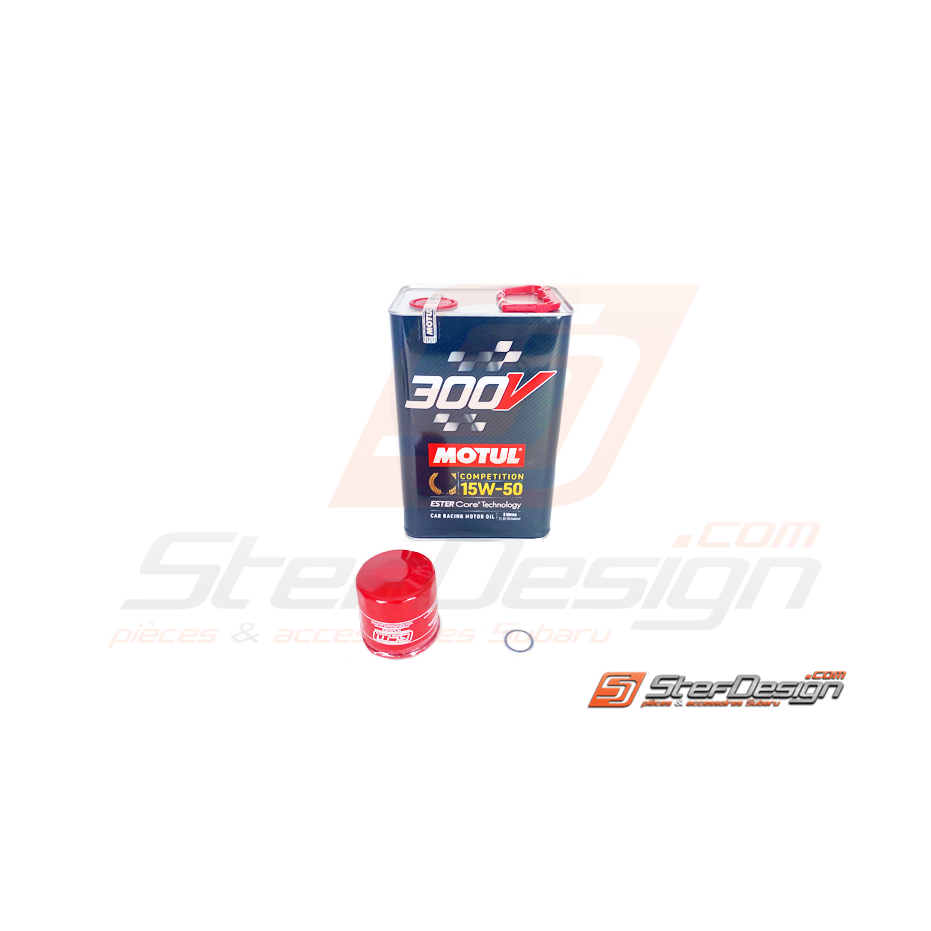 Pack vidange MOTUL 15W50 5L avec filtre RCM