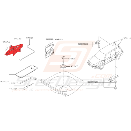 Cric pour subaru Forester SF5