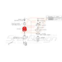 Ressort d'amortisseur avant pour subaru Legacy 2009