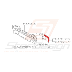 Tôle sous feu arrière pour subaru impreza GT 1996 break