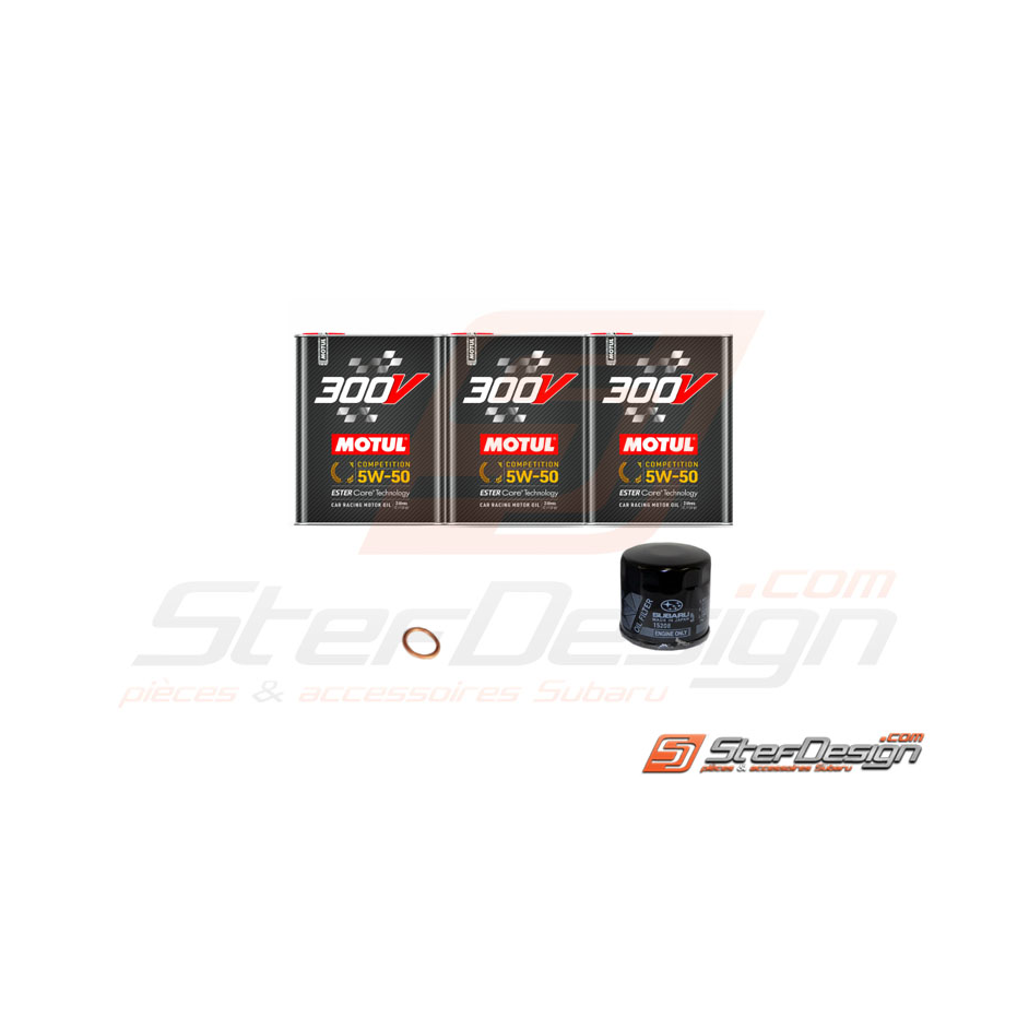 Pack vidange MOTUL 5w50 compétition 6L 