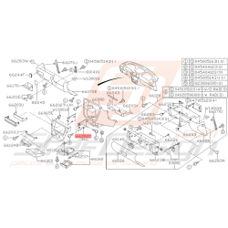 Support Fixation Latérale d'auto-radio Origine Subaru WRX/STI 01-04