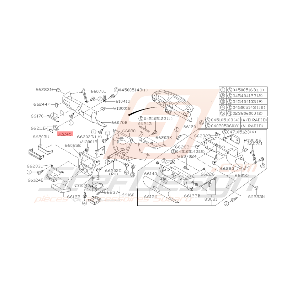 Plaquette de Fusible Origine Subaru WRX et STI 2001 - 2005