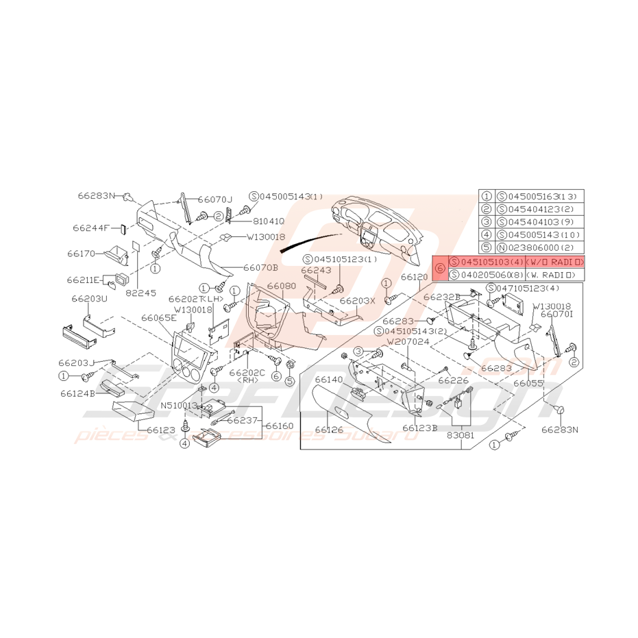 Vis Taraudeuse Origine Subaru WRX et STI  Vis Taraudeuse Origine Subaru WRX et STI